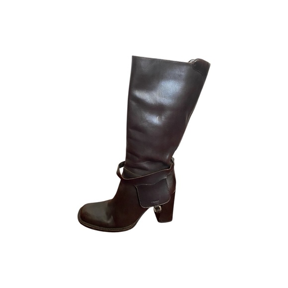 Vintage Rare 1999 Prada Brown Leather Harness Boots Size EU 40/US 9.5 - Picture 5 of 12